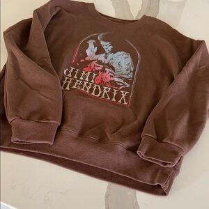 Abercrombie Kids Brown Graphic Crewneck Sweatshirt